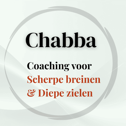 Logo van Chabba Coaching: voor Scherpe breinen & Diepe zielen.